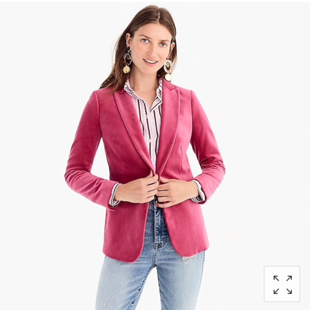 SOLD Parka Blazer in Velvet Dried Rose NWT rose🌹 - Picture 6 of 8